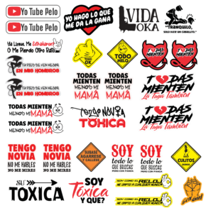 CARTON DE 30 STICKER DE 6 A 12 CM TORNASOL