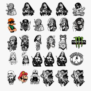 CARTON DE 29 STICKER DE 6 A 12 CM TORNASOL
