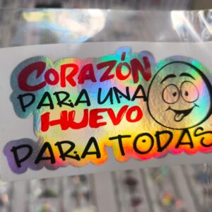 STICKER TORNASOL DE 6-12 CM. UNIDAD