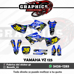 GRAFICO PARA YAMAHA YZ 125