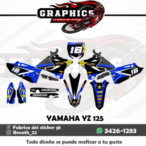 GRAFICO PARA YAMAHA YZ 125