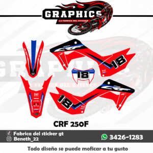 GRAFICO PARA HONDA CRF 250 F