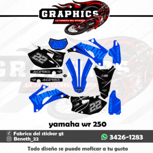 GRAFICO PARA YAMAHA WR 250