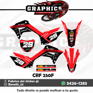 GRAFICO PARA HONDA CRF 250 F